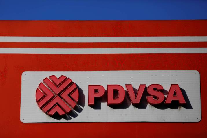 Logo da PDVSA fotografado em Caracas, Venezuela • REUTERS