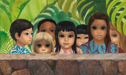Pintura "Eyes Upon You", de Margaret Keane