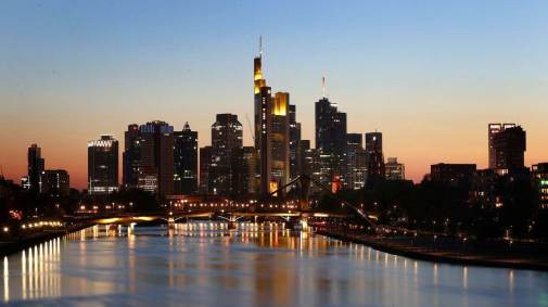 Distrito financeiro de Frankfurt, Alemanha 