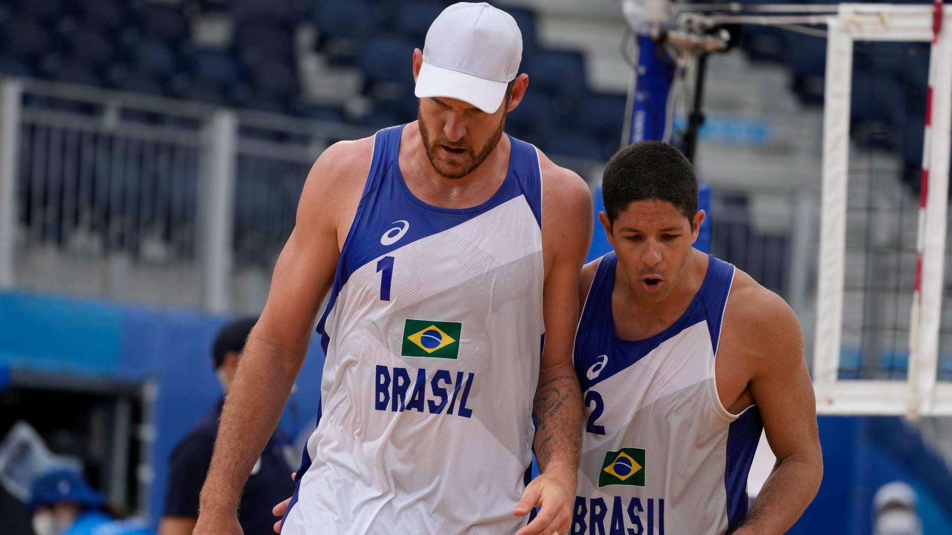 Brasileiros Alison e Álvaro Filho foram derrotados pelos americanos Brasileiros Alison e Álvaro Filho foram derrotados pelos americanos