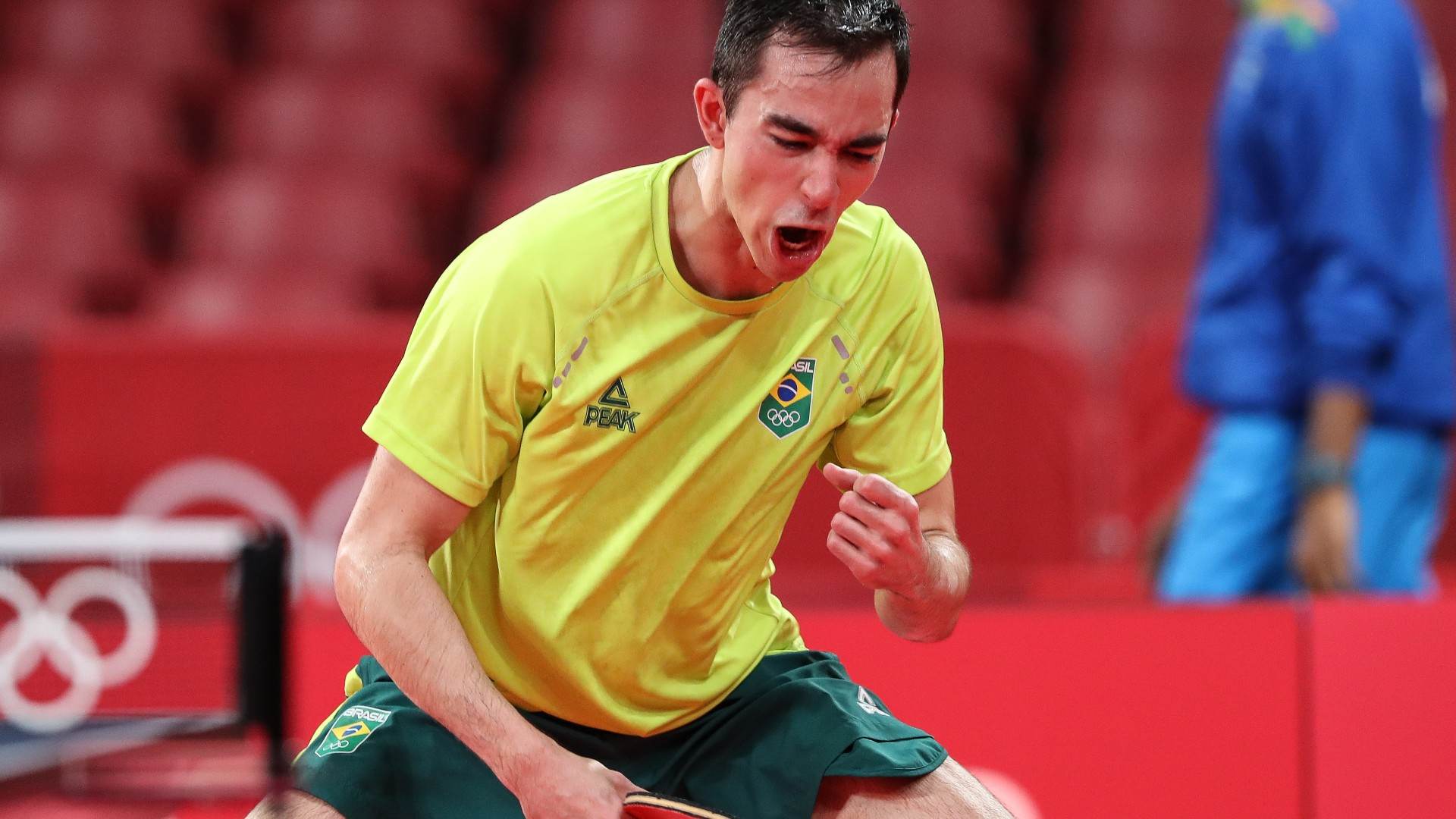 Calderano é 1º mesa-tenista do Brasil a se classificar para quartas de final Calderano é 1º mesa-tenista do Brasil a se classificar para quartas de final