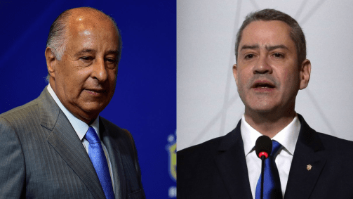 Montagem com Marco Polo Del Nero e Rogério Caboclo