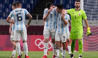 Jogadores da Argentina lamentam empate com Espanha e eliminação nas Olimpíadas