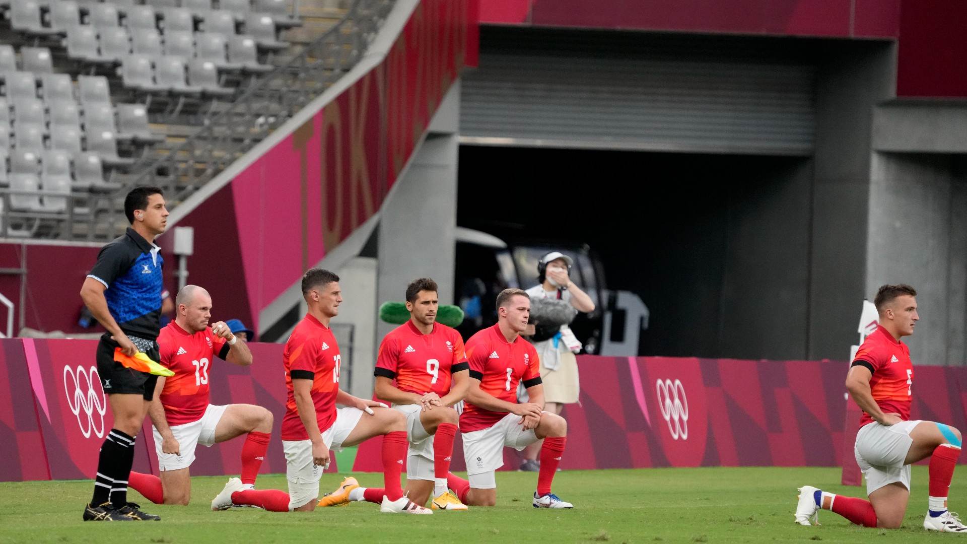 Seleção britânica de rúgbi se ajoelhou antes de disputa do bronze nas Olimpíadas