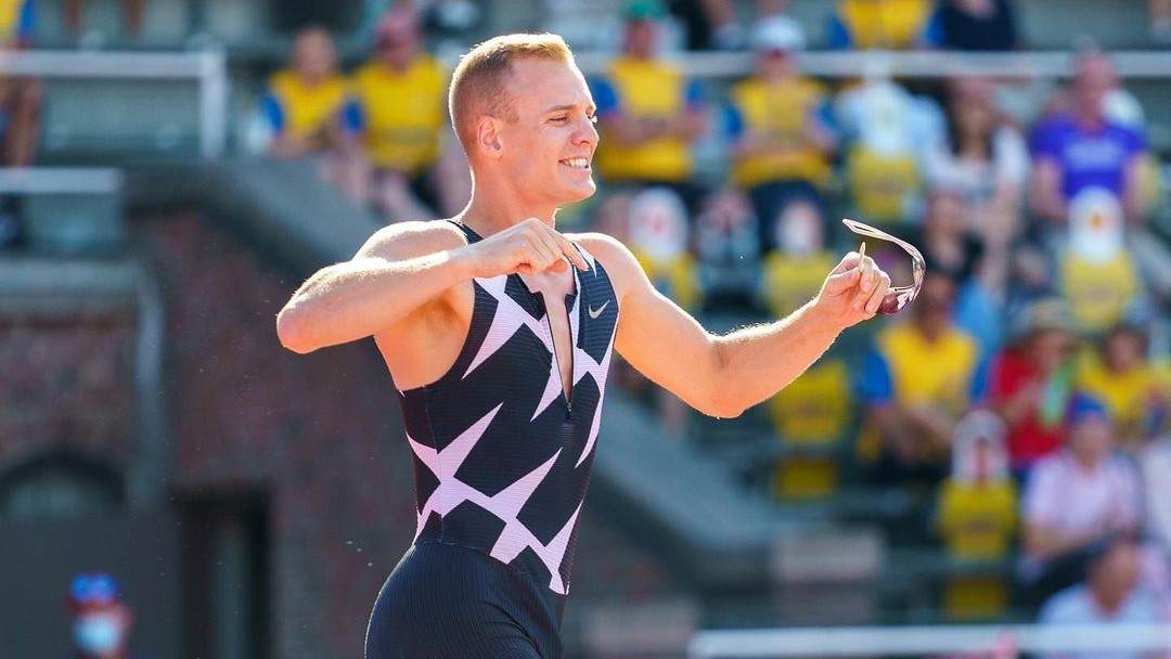 Sam Kendricks, favorito à medalha no salto com vara dos Jogos Olímpicos