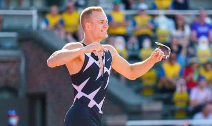 Sam Kendricks, favorito à medalha no salto com vara dos Jogos Olímpicos