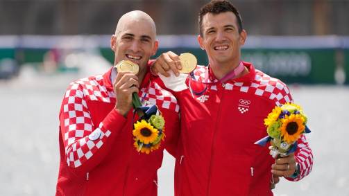 Croatas Martin Sinkovic e Valent Sinkovic conquistaram a medalha de ouro