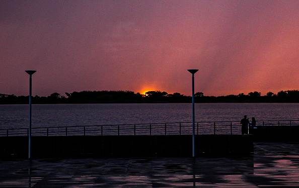 Entardecer em Porto Alegre