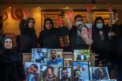 Familiares vítimas Beirute