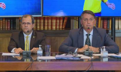 Presidente Jair Bolsonaro (sem partido) durante live semanal (29.jul.2021)