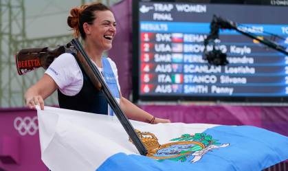 San Marino torna-se o menor país da história a ganhar uma medalha olímpica