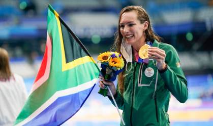 Tatjana Schoenmaker, da África do Sul estabeleceu novo recorde mundial
