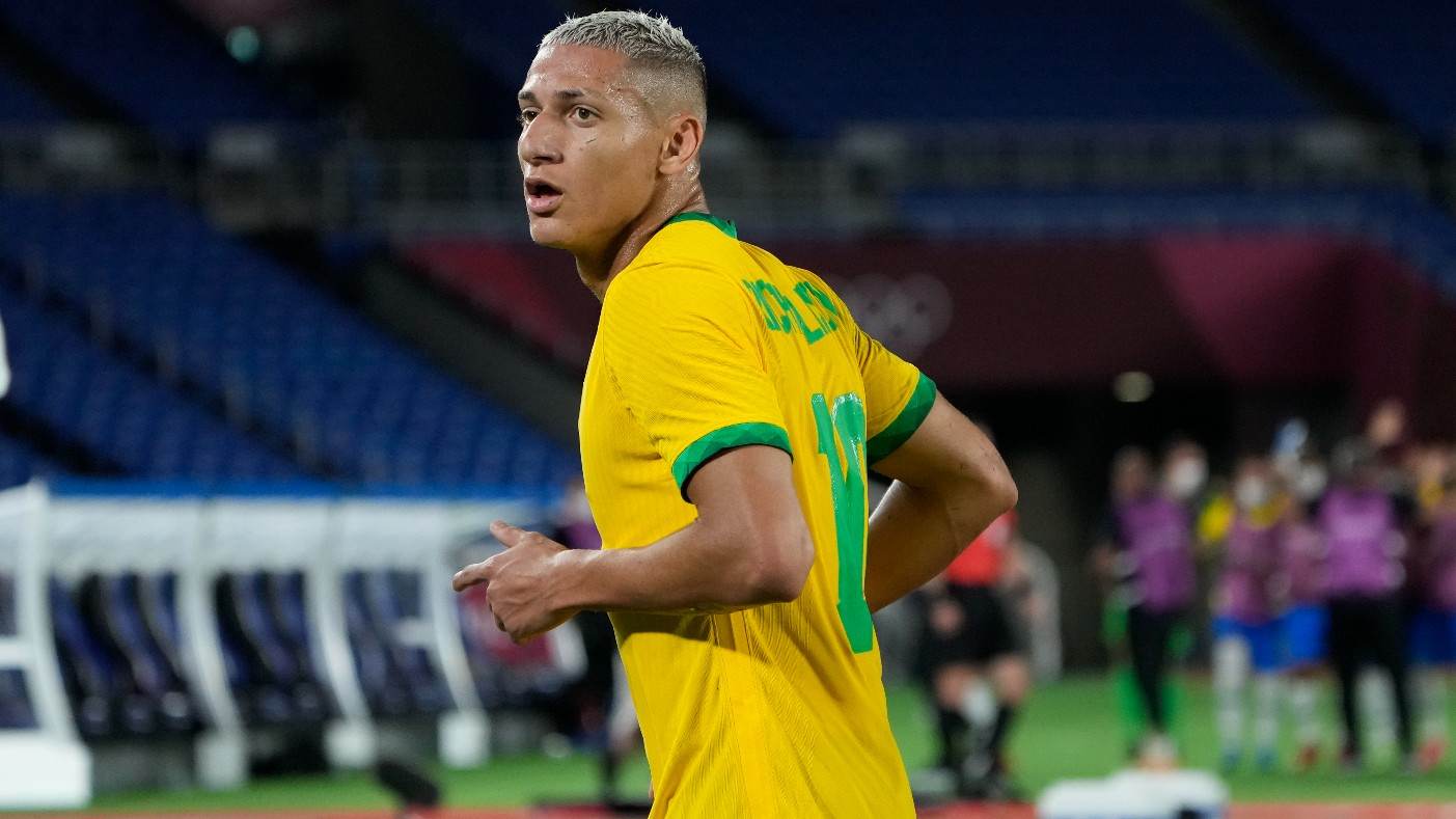 Artilheiro das Olimpíadas, Richarlison é esperança de gols do futebol brasileiro Artilheiro das Olimpíadas, Richarlison é esperança de gols do futebol brasileiro