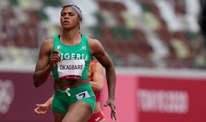 Blessing Okagbare, do atletismo da Nigéria, foi flagrada no exame antidoping