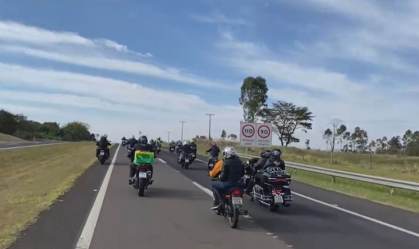 Bolsonaro em passeio de moto em Presidente Prudente (31-07-2021)