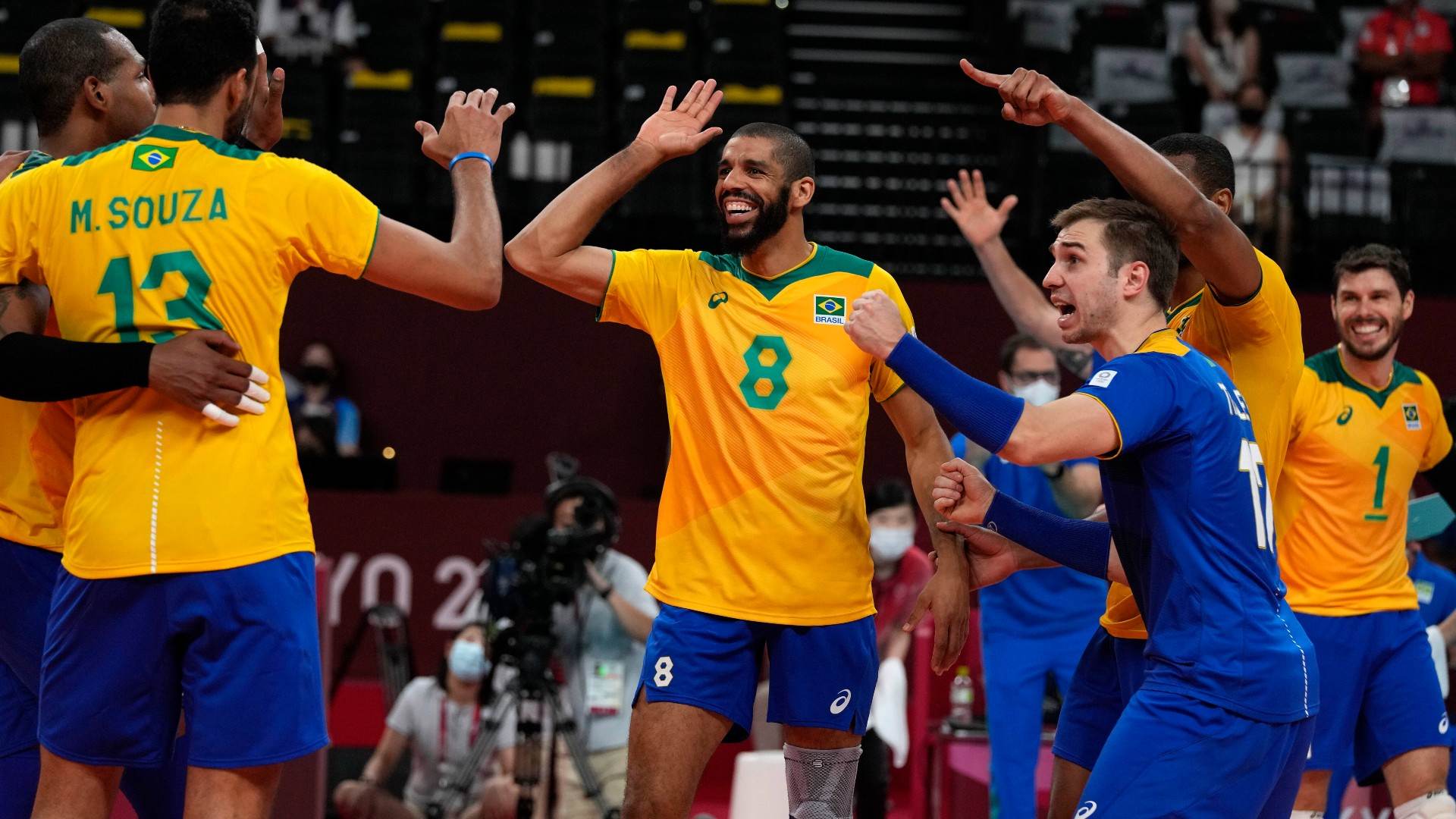 Seleção brasileira de vôlei masculino venceu o Japão pelas quartas de final Seleção brasileira de vôlei masculino venceu o Japão pelas quartas de final