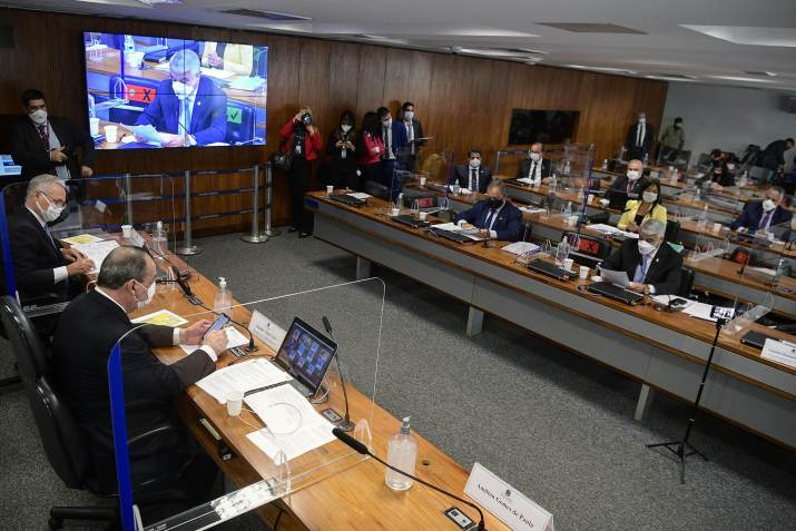 Senadores na CPI da Pandemia / Pedro França/Agência Senado