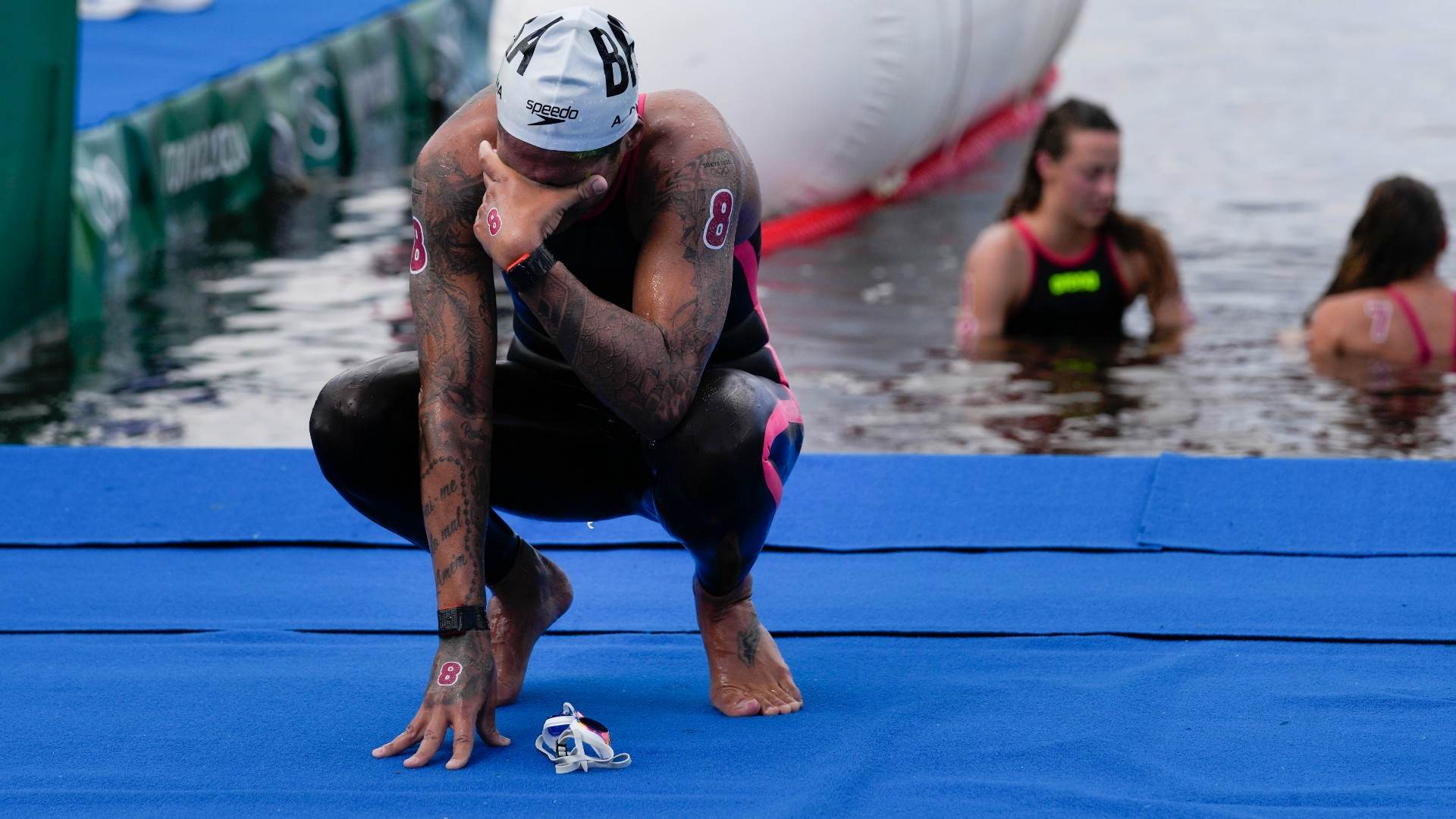 Ana Marcela Cunha, campeã da maratona aquática nos Jogos Olímpicos
