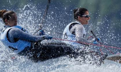 Fernanda Oliveira e Ana Luiza Barbachan competem em etapa da classe 470