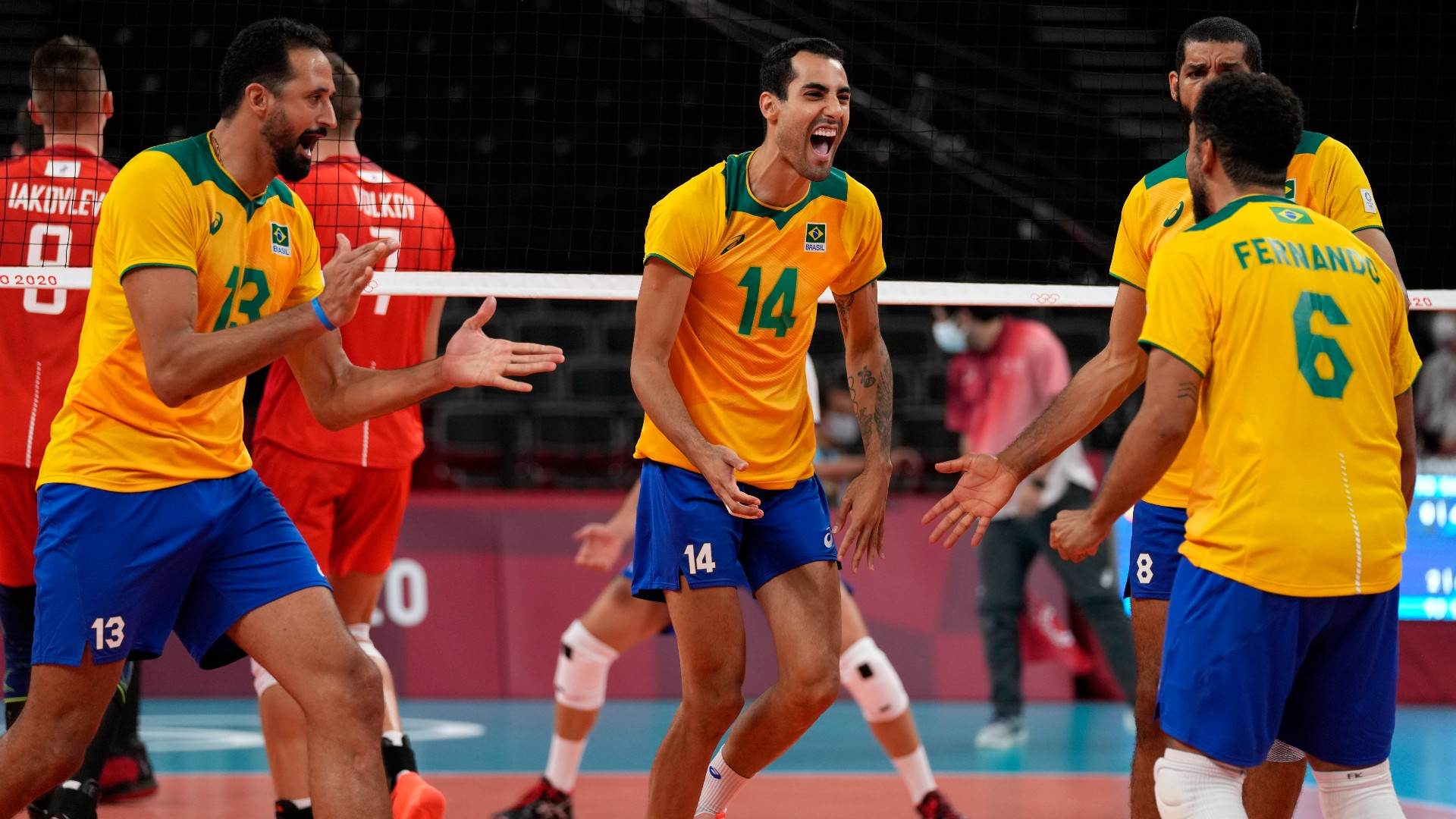 Em busca de vaga na final do vôlei, Brasil enfrenta russos novamente em Tóquio Em busca de vaga na final do vôlei, Brasil enfrenta russos novamente em Tóquio