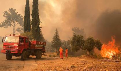 Incêndio florestal que atingiu a Turquia
