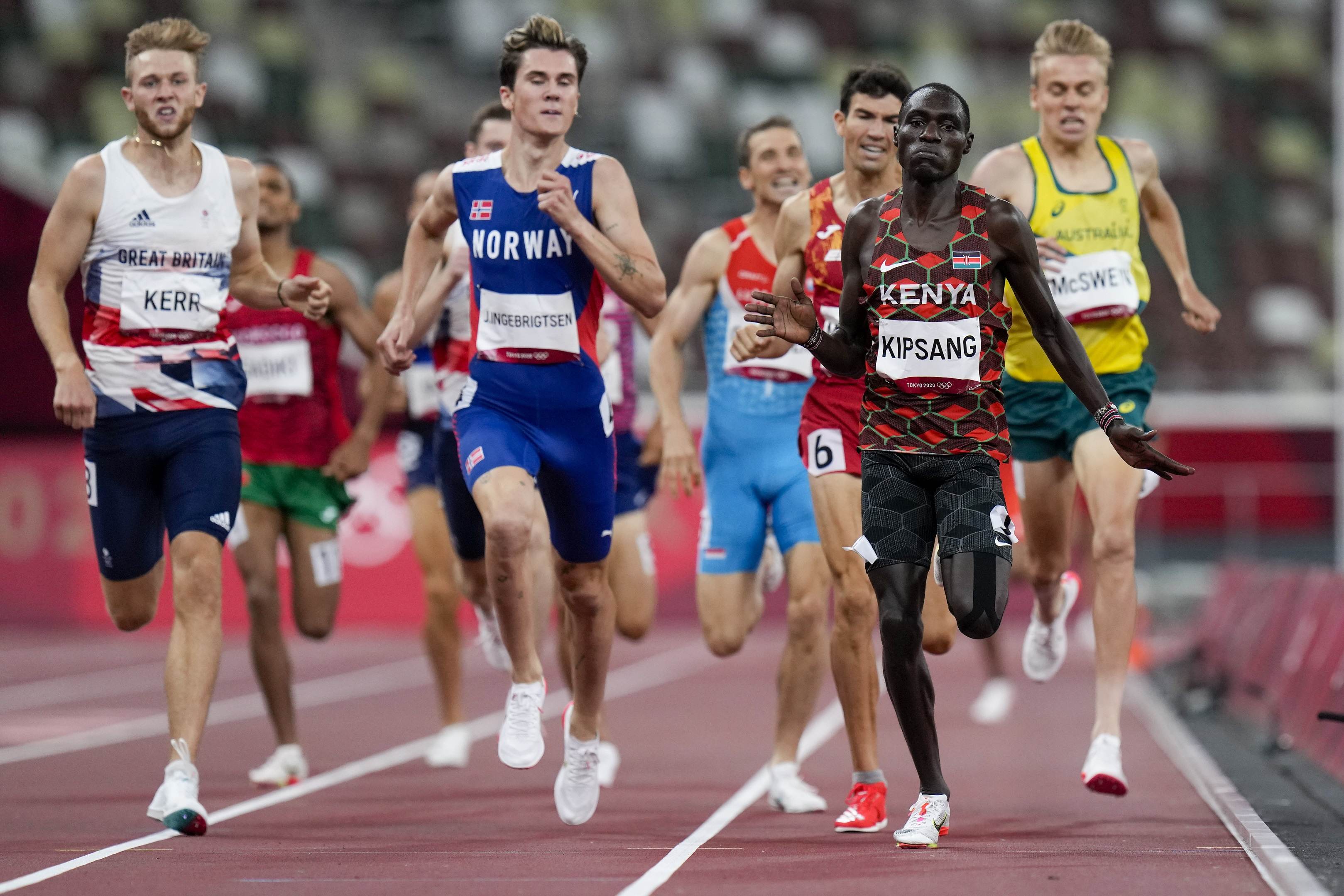 Abel Kipsang nas semifinais dos 1.500m no atletismo das Olimpíadas 2020