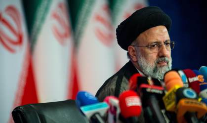 Ebrahim Raisi, em uma entrevista coletiva, no dia 21 de junho, após sua vitória 