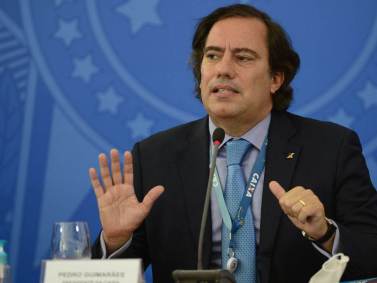 O presidente da Caixa Pedro Guimarães