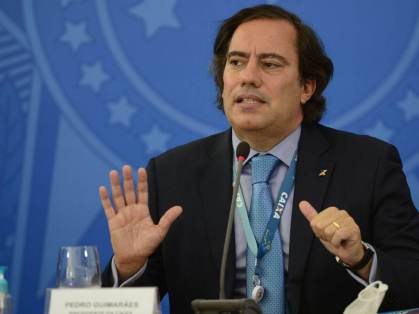 O presidente da Caixa Pedro Guimarães