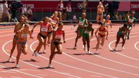Na prova feminina do revezamento 4x100 metros, Brasil também ficou em quinto em sua bateria nas semifinais e deixou a disputa (05/08/2021)