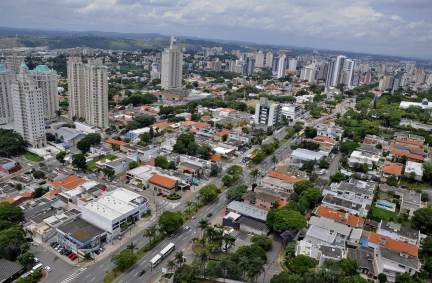 Vista aérea de Jundiaí (SP)