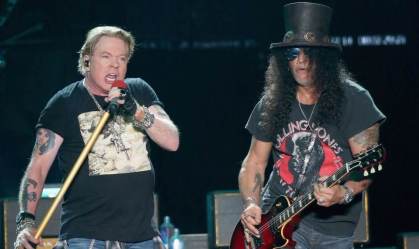 Axl Rose e Slash, do Guns N' Roses