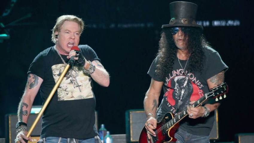 Axl Rose e Slash, do Guns N' Roses / Gary Miller/Getty Images