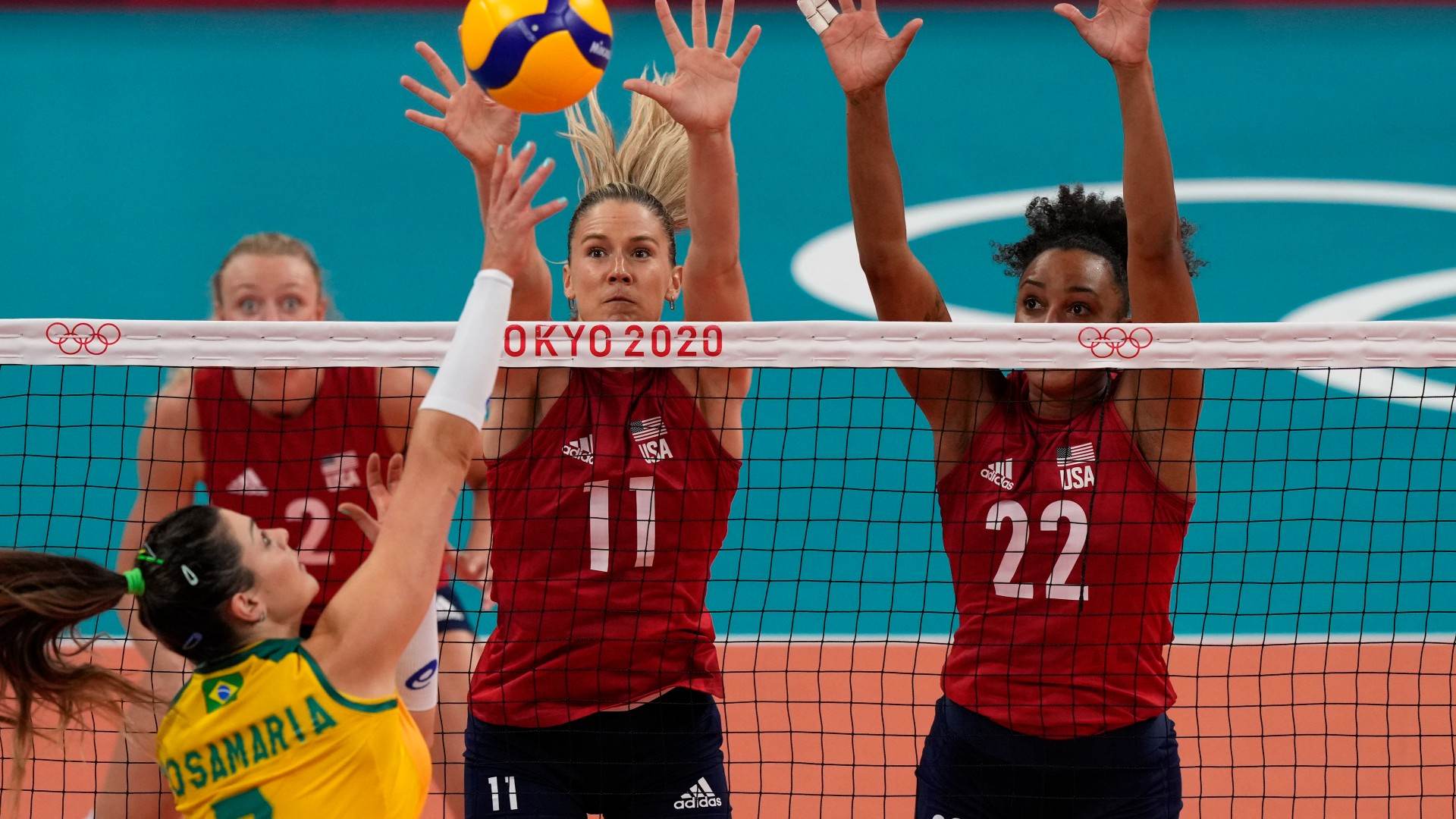Estados Unidos e Brasil na final do vôlei feminino Estados Unidos e Brasil na final do vôlei feminino