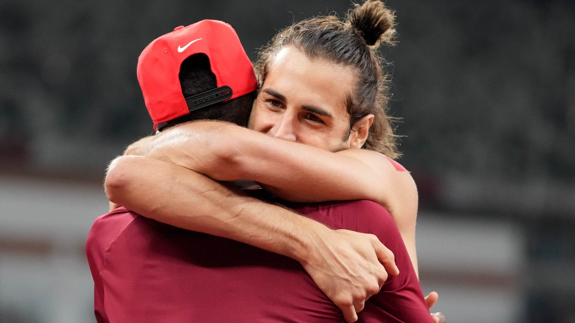 Barshim, do Catar, e Tamberi, da Itália, campeões no salto em altura Barshim, do Catar, e Tamberi, da Itália, campeões no salto em altura