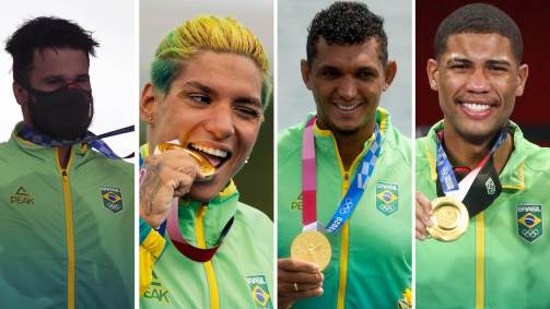 Ítalo, Ana Marcela, Isaquias e Hebert, atlestas do Nordeste medalhistas de ouro