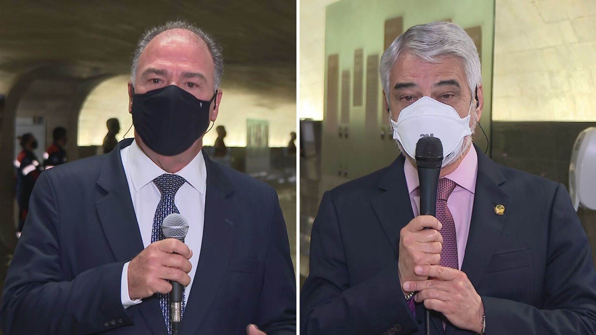 Senadores Humberto Costa (PT-PE) e Fernando Bezerra (MDB-PE)