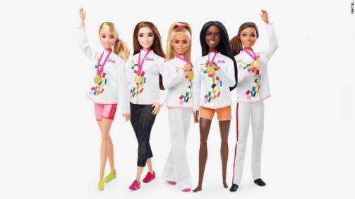 A coleção da Barbie dedicada aos Jogos Olímpicos de Tóquio 2020 tem sido critica