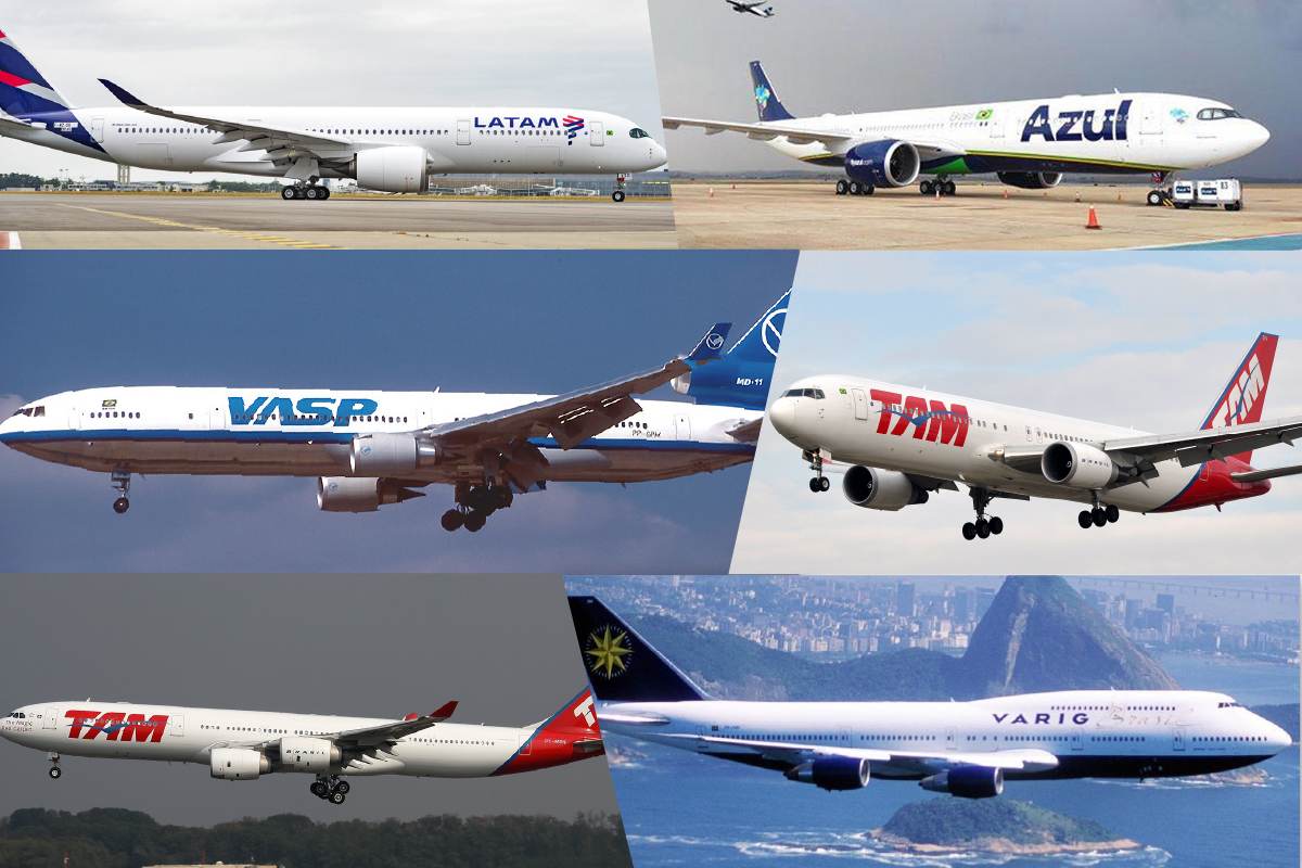 Maiores aviões que já voaram em companhias do Brasil