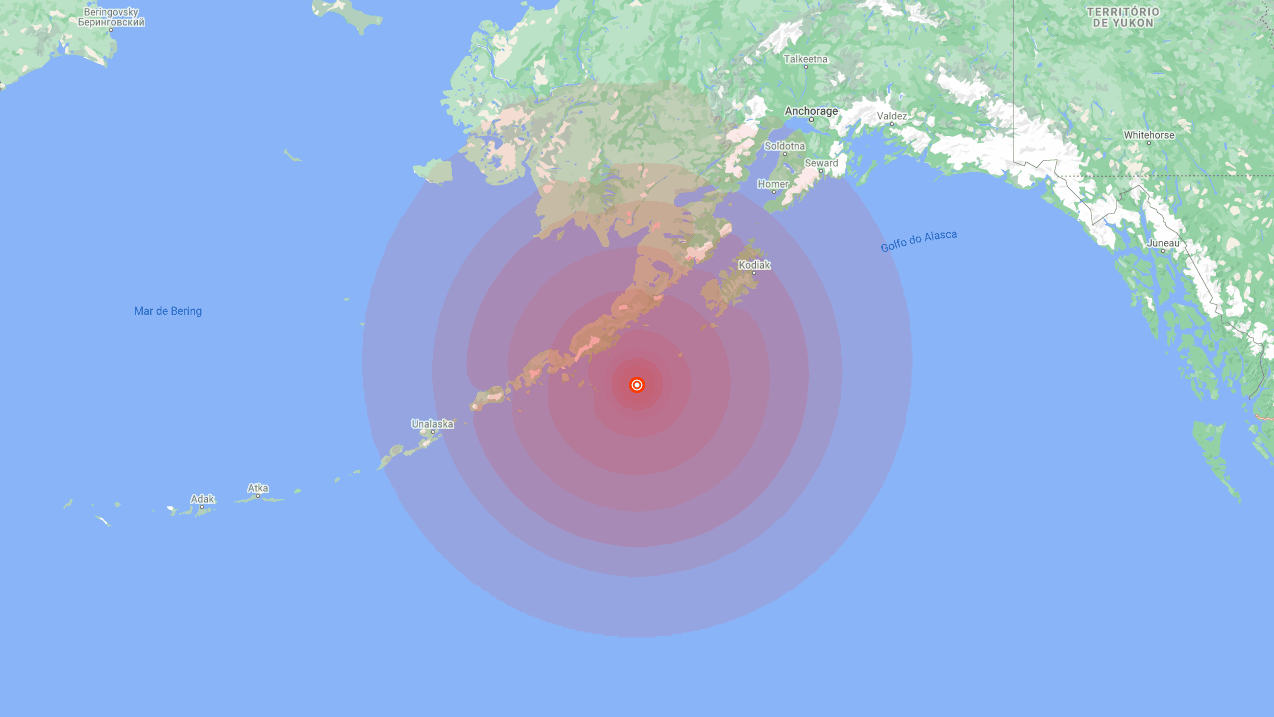 Terremoto de magnitude 7 registrado na península do Alasca