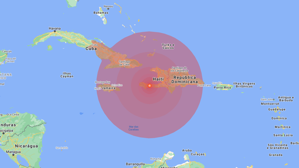 Terremoto de magnitude 7 registrado no Haiti Terremoto de magnitude 7 registrado no Haiti