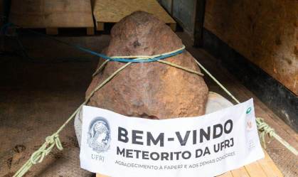 Terceiro maior meteorito do Brasil está na UFRJ