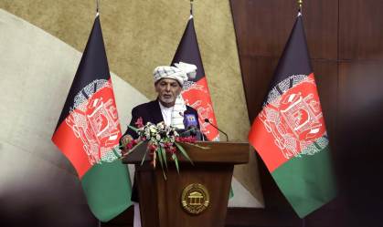 Ashraf Ghani discursa no Parlamento do Afeganistão em reunião extraordinária