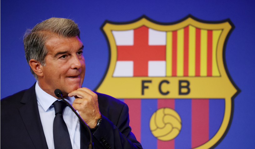 Joan Laporta, presidente do Barcelona • Divulgação/Barcelona