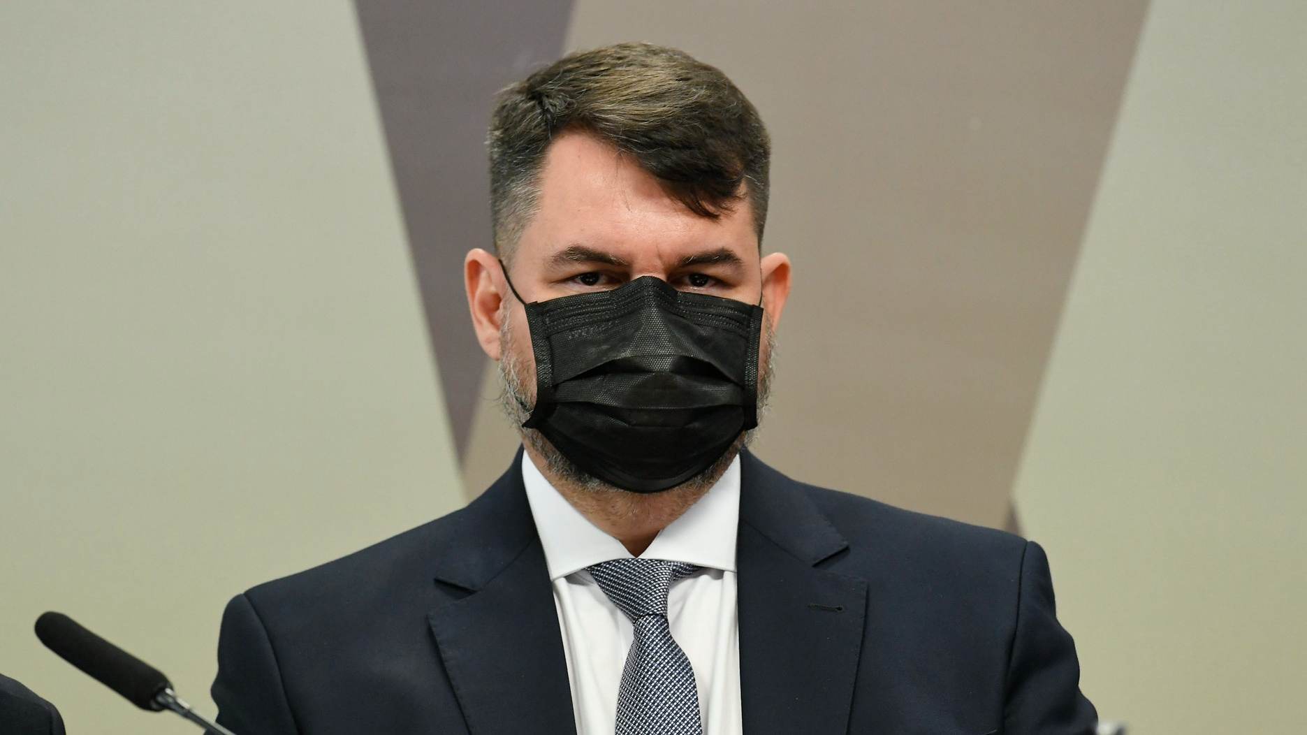 Advogado da Precisa Medicamentos, Túlio Silveira, em oitiva na CPI da Pandemia