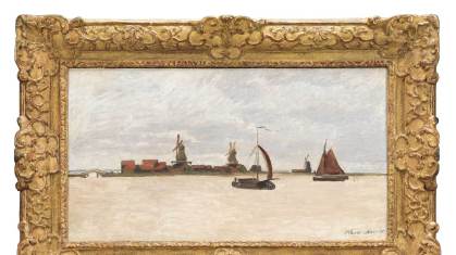 Pintura "O Voorzaan e o Westerhem"