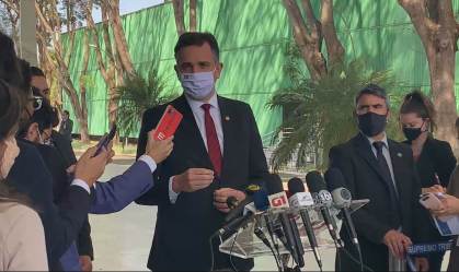 Rodrigo Pacheco em entrevista coletiva