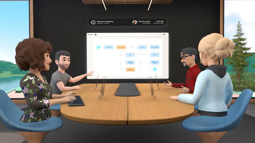 Primeiro teste do Facebook envolvendo o metaverso é um aplicativo de reuniões em realidade virtual / REUTERS