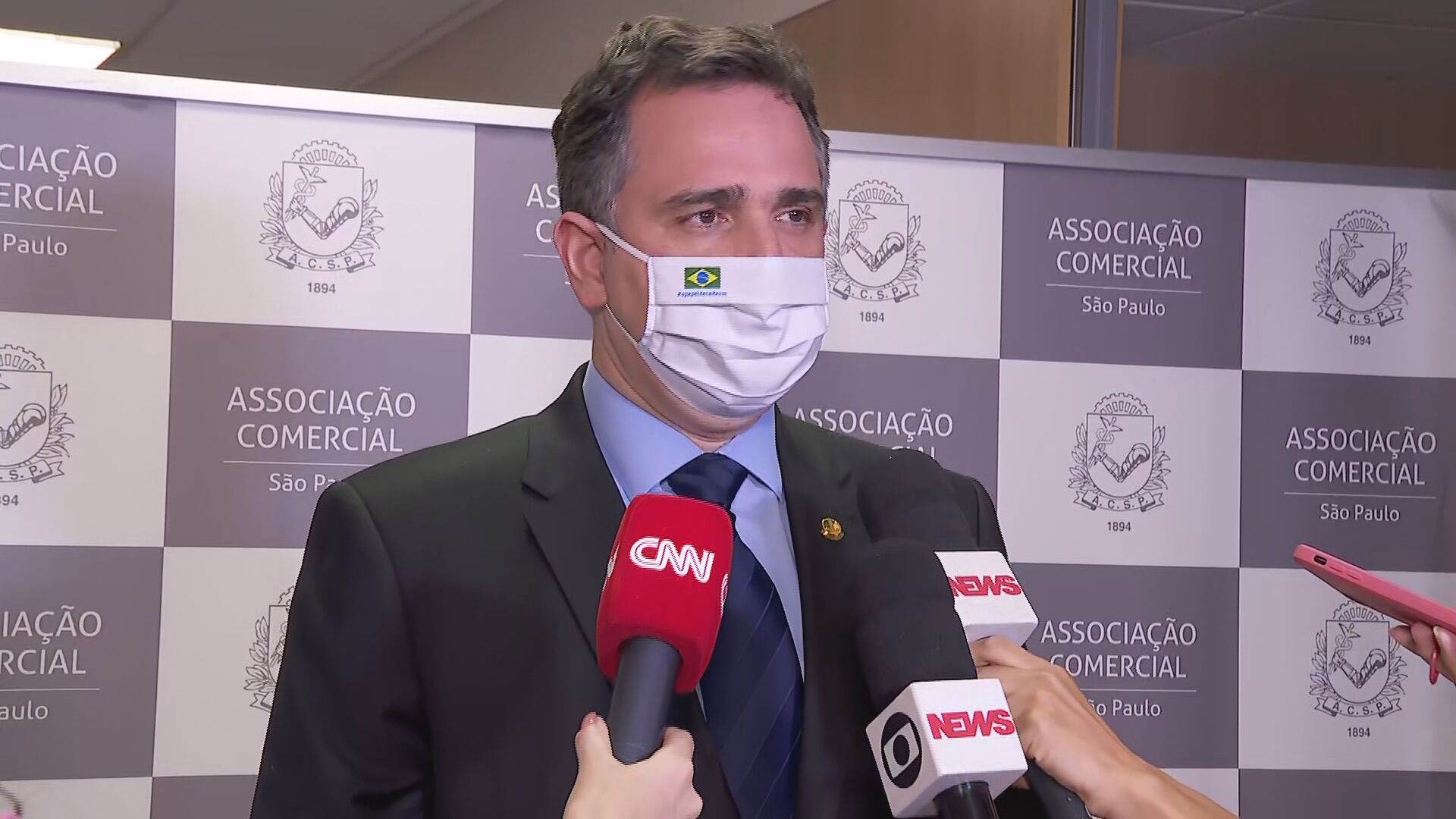 O presidente do Senado, Rodrigo Pacheco (DEM-MG) O presidente do Senado, Rodrigo Pacheco (DEM-MG)