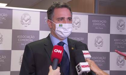 O presidente do Senado, Rodrigo Pacheco (DEM-MG)